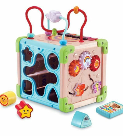 Vtech Baby interactief speelgoed voor baby's, kleurrijk en educatief, 18x20x29 cm, geschikt voor jonge kinderen.