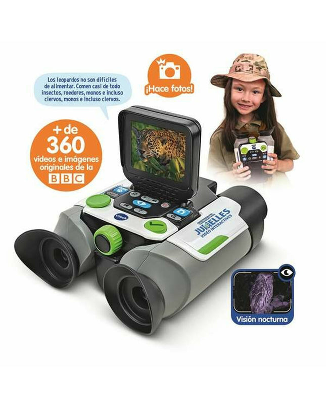 Vtech toy binoculars for kids, educational and playful, with colorful design and adjustable focus for learning and exploration.