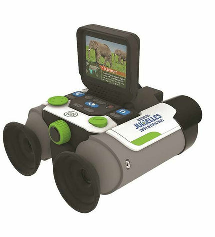 Vtech toy binoculars with colorful design, suitable for learning and play in educational and gaming activities.