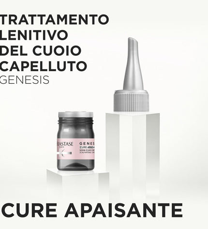 Kerastase GENESIS 6 ml voedingssupplement bottle for hair health, featuring a sleek design and product label on a white background