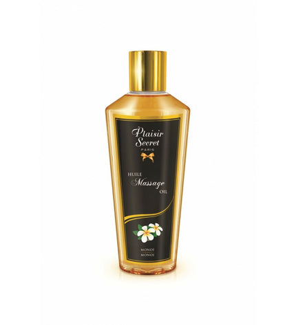 Bottle of Plaisir Secret Massageolie Plaisir Secret with 250 ml capacity, smooth texture and elegant packaging for personal wellness.
