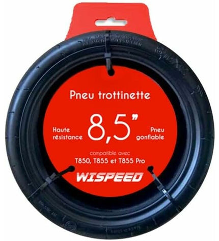 Wispeed Pneumatisch Wispeed 8,5" tire for sport and outdoor urban mobility, showing tread pattern and sidewall details.