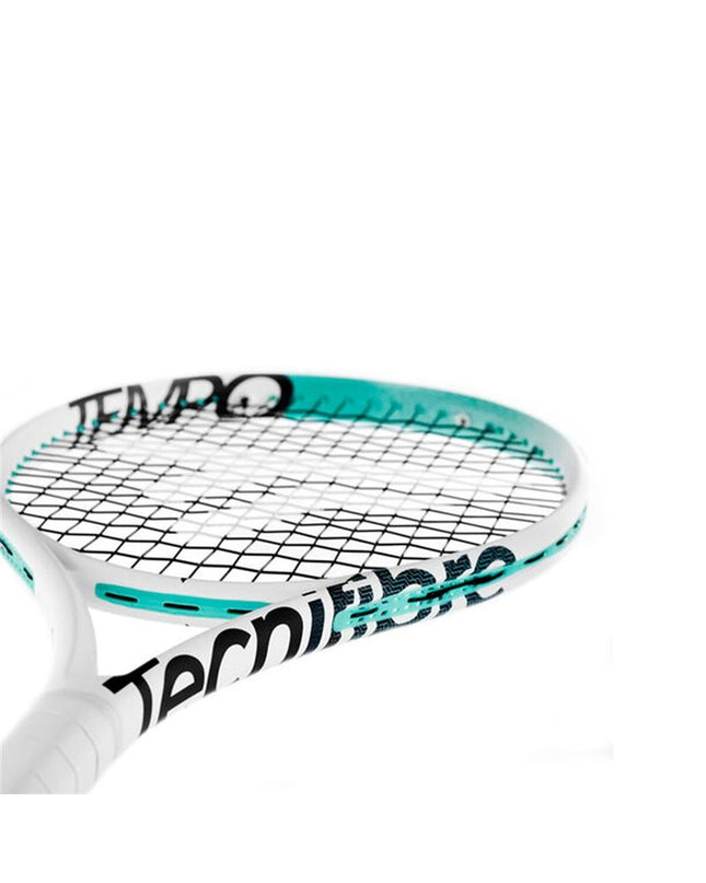 Tecnifibre Tempo V2 255 G0 tennis racket for outdoor sports, showing the black and white frame and grip details.