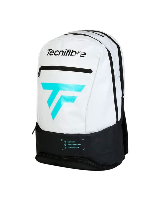 Tecnifibre Tour Endurance tennis racket rackettas with black and yellow design, suitable for outdoor tennis players.