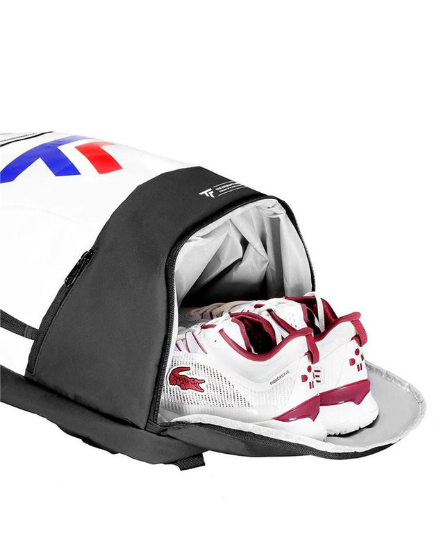 Tecnifibre Tour Endurance tennis racket, outdoor sports equipment with grip and strings visible in the image.