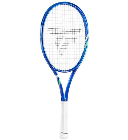 Tecnifibre Tfight 300 tennis racket for outdoor sports, showing the black and red frame with grip and strings visible.
