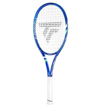 Tecnifibre Tfight 300 tennis racket for outdoor sports, with a sleek black and red design and ergonomic grip.
