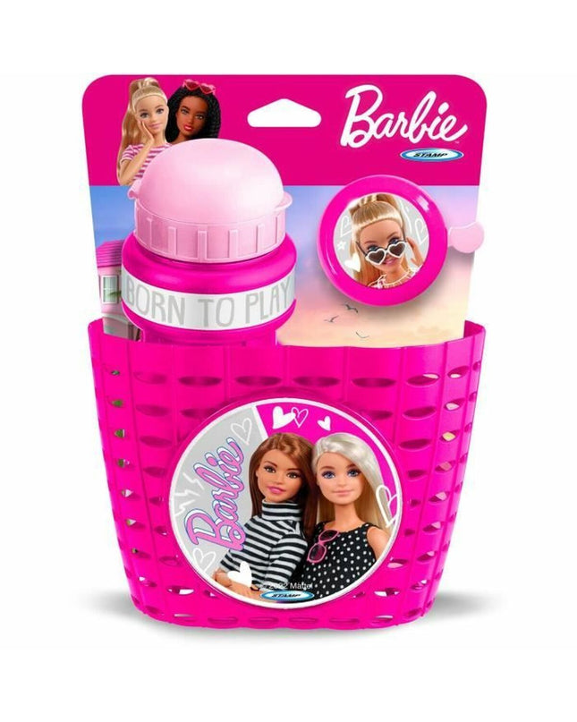 Mattel Barbie kids' bike helmet for cycling, lightweight sport and outdoor gear, colorful design, 13x24x20 cm size.