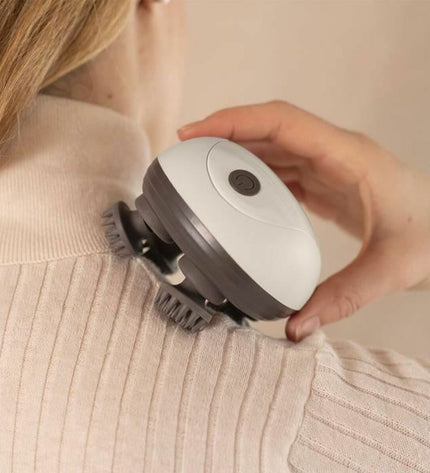 Livoo DOS202 rechargeable handheld massager with ergonomic design for personal wellness and relaxation.