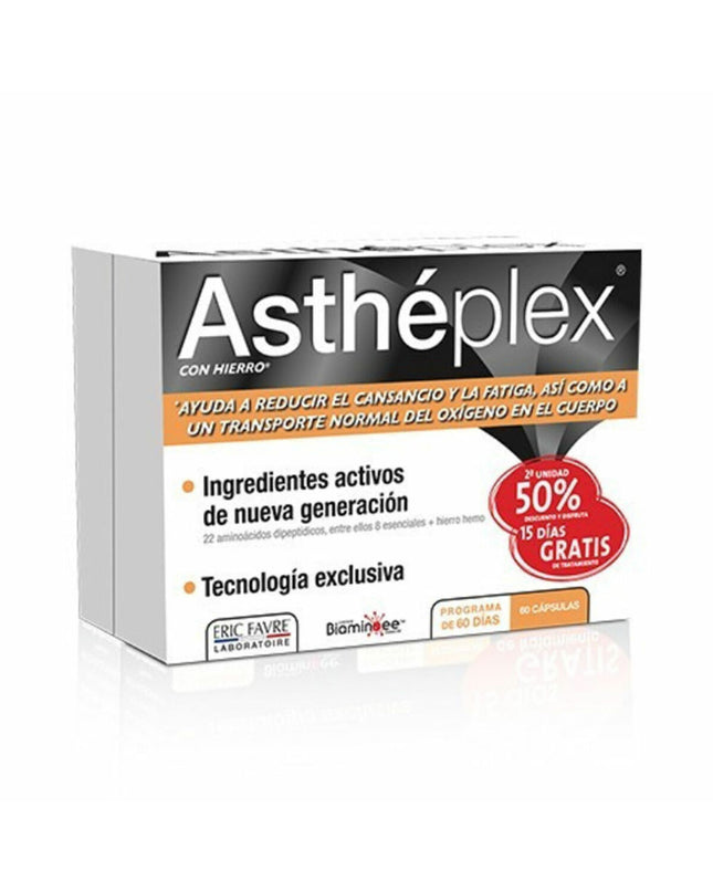 Eric Favre Asthéplex dietary supplement box with 60 capsules, health and personal care vitamin and mineral product.