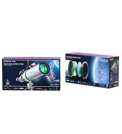 Colorful Canal Toys kids' telescope toy for learning and play, designed for educational exploration and imaginative adventures.