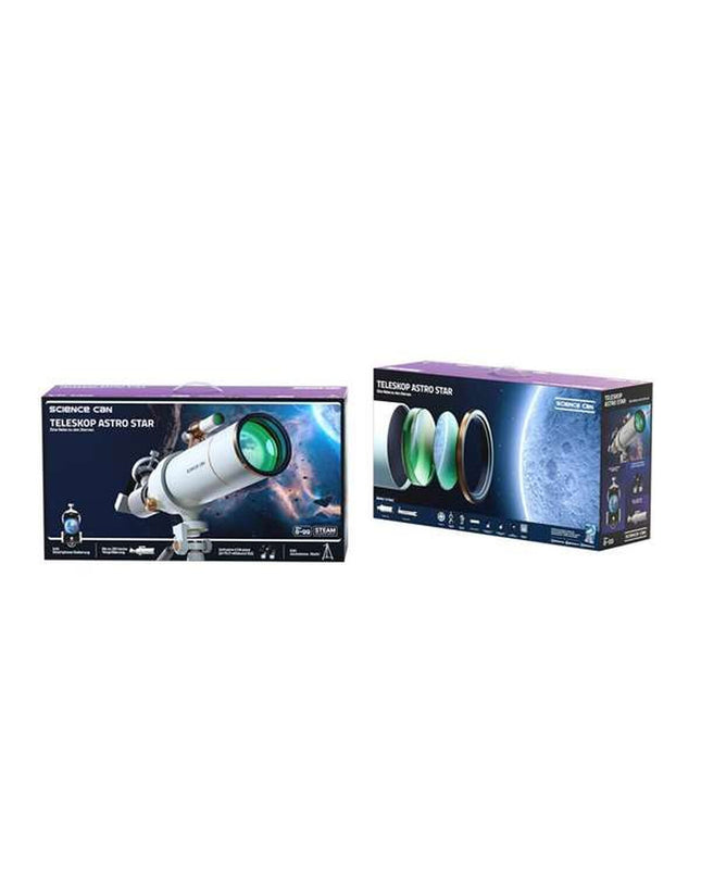 Colorful Canal Toys kids' telescope toy for learning and play, designed for educational exploration and imaginative adventures.