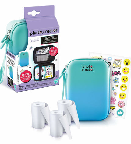 Blue Canal Toys digital kids camera showing a compact electronic toy with a small screen and colorful buttons.