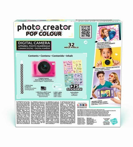 Canal Toys digital camera for kids, electronic toy with colorful design and playful buttons, suitable for children’s photography fun