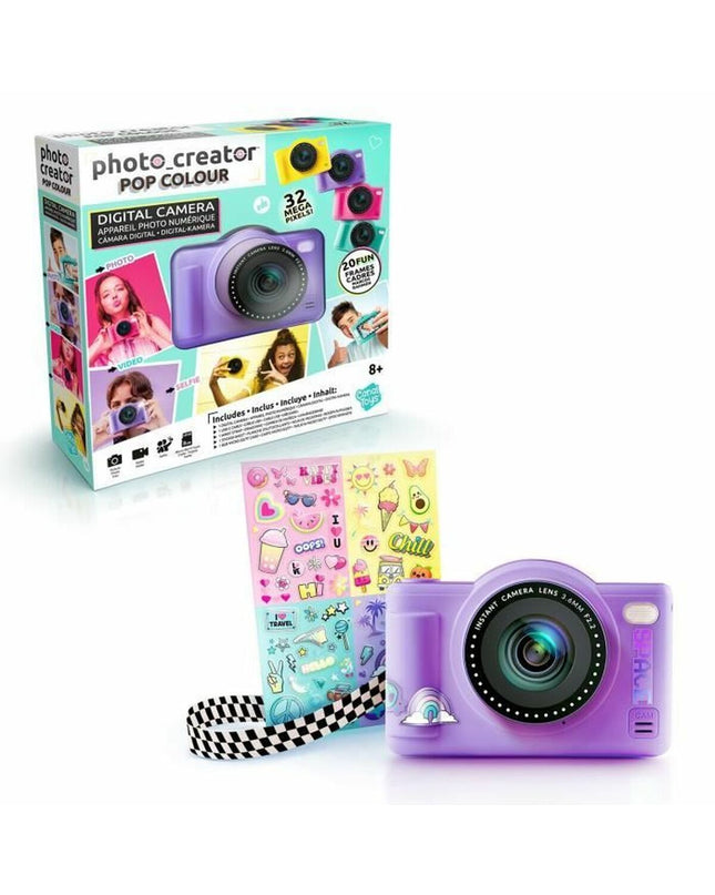 Canal Toys digital camera for kids, electronic toy with colorful buttons and compact design for playful photography.