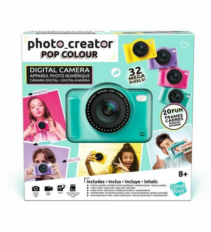 Canal Toys digital camera for kids, colorful electronic toy with buttons and screen, ideal for children’s photography play