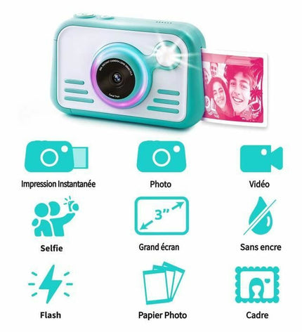 Canal Toys digital camera for kids, colorful electronic toy with buttons and screen, suitable for playful photography adventures.