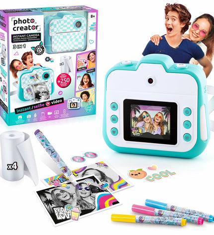 Digital camera toy from Canal Toys, bright electronic gadget with colorful buttons and lens, designed for children's play and photography.