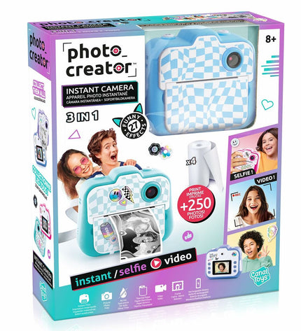 Canal Toys digital camera for kids, electronic toy with colorful buttons and viewing screen, designed for playful photography.