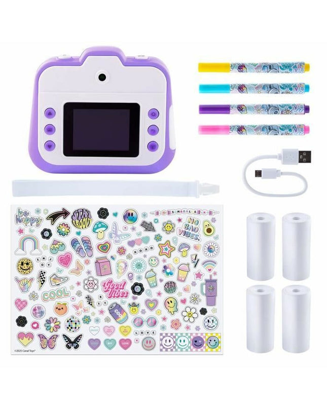Digital camera toy from Canal Toys, electronic gadget with colorful buttons and screen, designed for kids' playful photography.