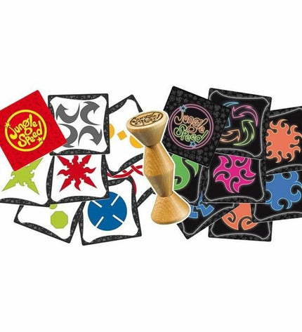 Asmodee board game with colorful game pieces and cards, perfect for family fun and strategic gameplay.