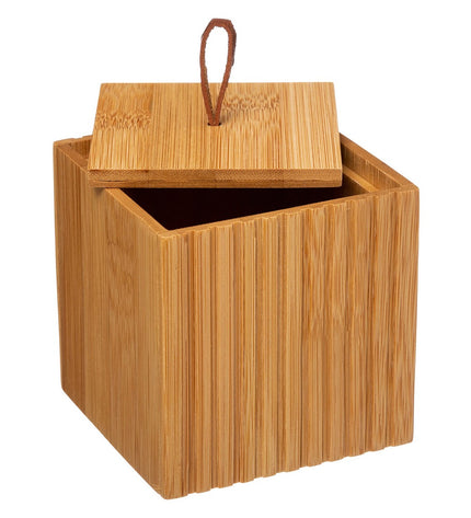 5five Simply Smart Terre bathroom storage box with lid, ideal for organizing toiletries and bathroom essentials.