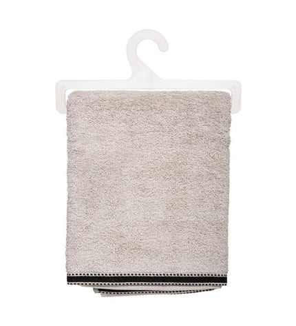 Beige 5five Simply Smart premium cotton bath towel, 100x150 cm, soft and absorbent for home and bathroom use.
