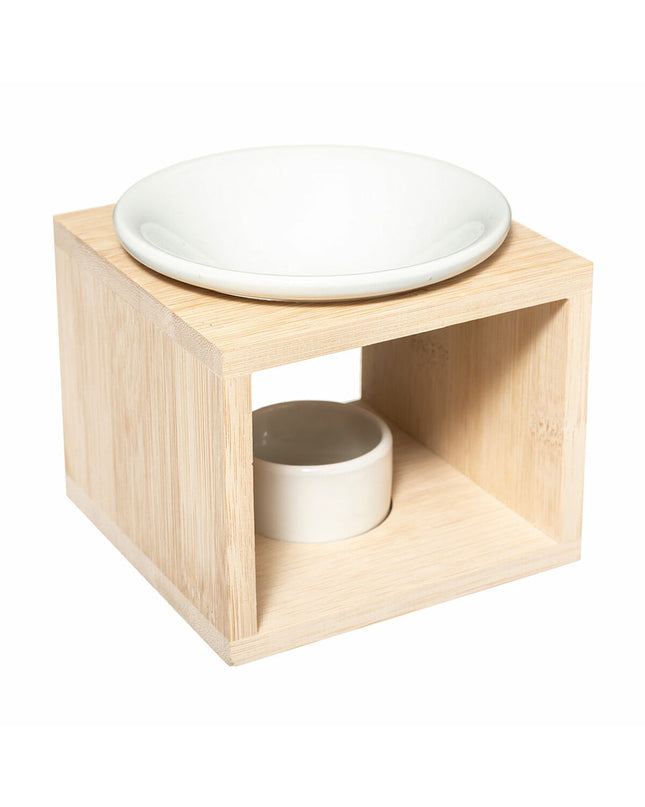 5five Simply Smart essential oil burner, 11.5x11.5x9.5 cm, used for diffusing essential oils in home decor and relaxation.