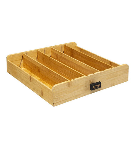Black 5five Simply Smart coffee capsule organizer with metal design, measuring 33 x 31 x 7.5 cm for kitchen storage.