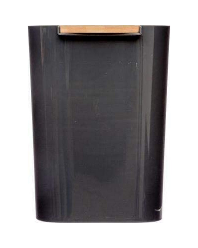 5five Simply Smart Baltik black 5L trash can for household kitchen storage and organization, compact and stylish waste bin.