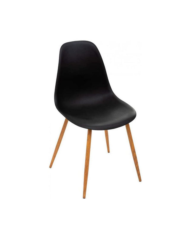 Black Atmosphera Taho kitchen chair made of polypropylene, measuring 47x53x85 cm, suitable for home and cooking spaces.