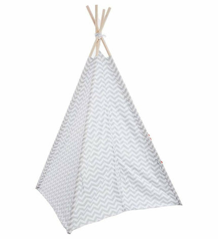 Atmosphera Chevron Geval tipi tent for children, 120x120x160 cm, ideal for outdoor play and imaginative games.