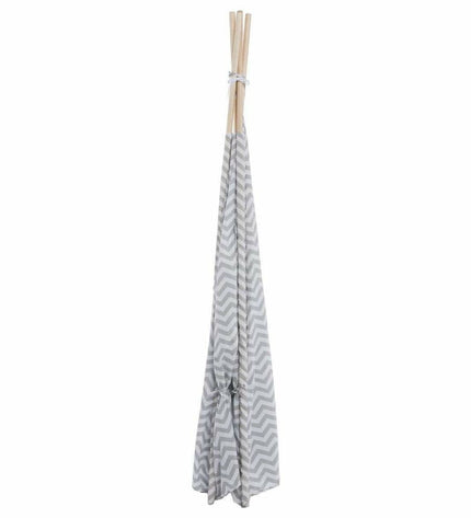 Atmosphera Chevron Geval tipi tent for kids, indoor or outdoor play, measuring 120x120x160 cm, ideal for imaginative games and activities.
