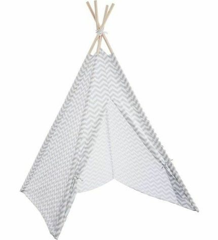 Atmosphera Chevron Geval tipi tent for kids, 120x120x160 cm, ideal for outdoor play and imaginative games.