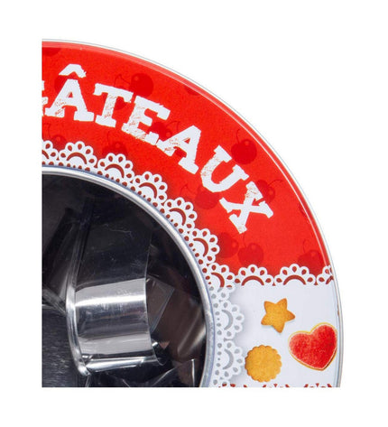 Set of 8 Secret de Gourmet cookie molds for baking, featuring various shapes for creative cookie designs.