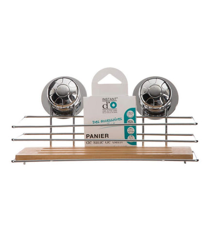 5five Simply Smart badkamerorganiser houder in metaal with five compartments for bathroom storage and organization.