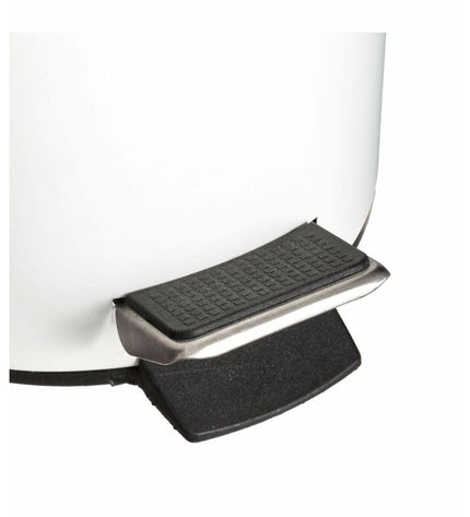 5five Simply Smart Natureo 3L white pedal bin for home and kitchen storage, featuring a sleek, modern design for organization.
