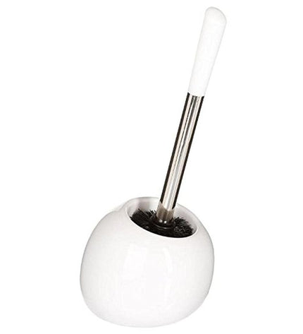 White porcelain toilet brush with 5five Simply Smart Sun Color design, suitable for bathroom cleaning and home use.