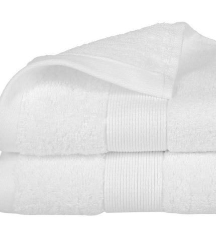 White Atmosphera cotton bath towel, 450 g/m², 50x90 cm, soft and absorbent for home and bathroom use.
