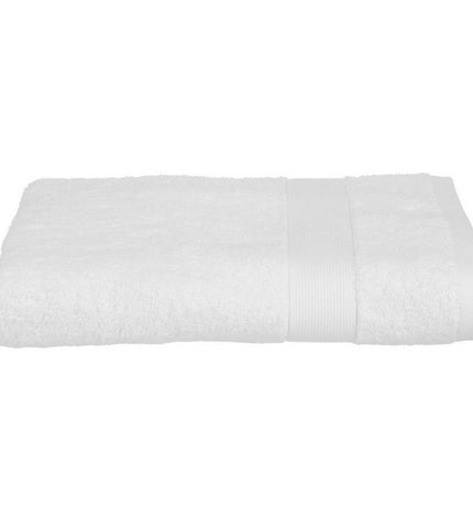 White Atmosphera cotton bath towel, 70x130 cm, soft and absorbent with a 450 g/m² weight, perfect for home and bathroom use.