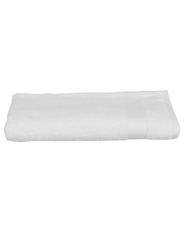 White Atmosphera cotton bath towel, 450 g/m², 100x150 cm, soft and absorbent for home and bathroom use.