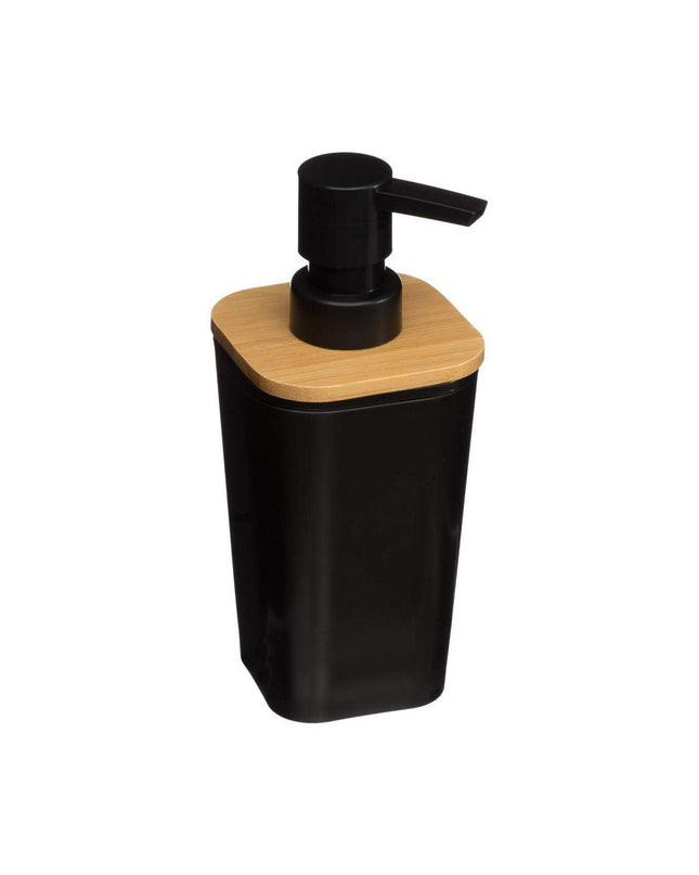 Black 5five Simply Smart Zeepdispenser for bathroom and kitchen, modern design with easy-to-use soap dispensing mechanism.