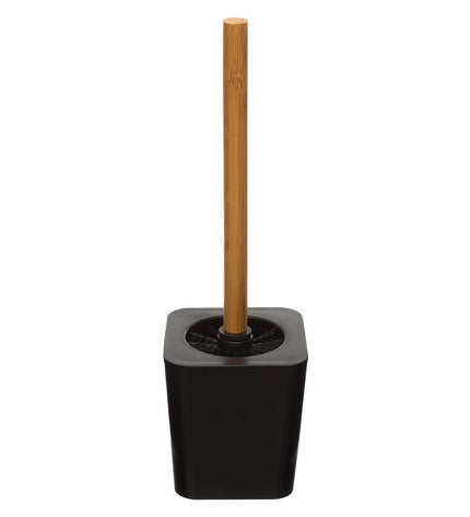 Black 5five Simply Smart Natureo toilet brush for bathroom cleaning, featuring a sleek design and durable handle.