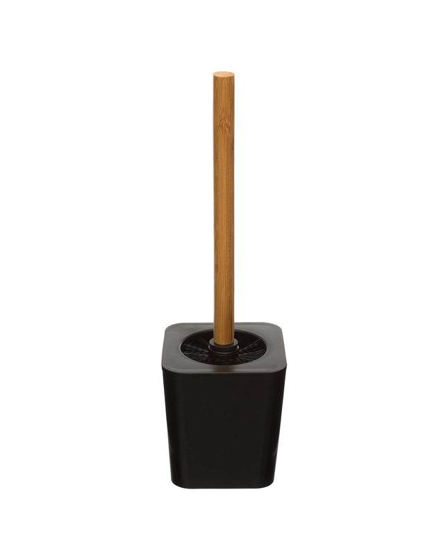 Black 5five Simply Smart Natureo toilet brush for bathroom cleaning, featuring a sleek design and durable handle.