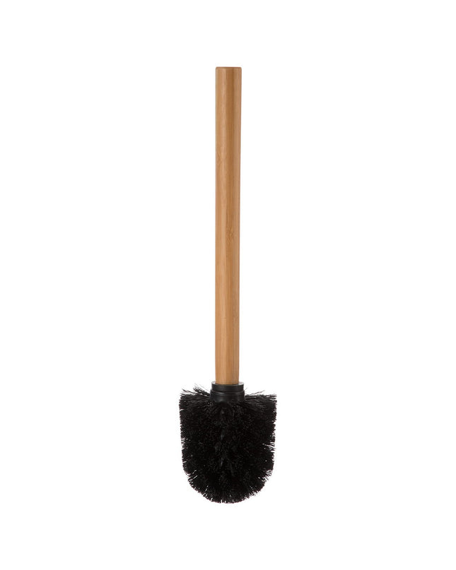 Black 5five Simply Smart Natureo toilet brush with holder, designed for bathroom cleaning and hygiene.
