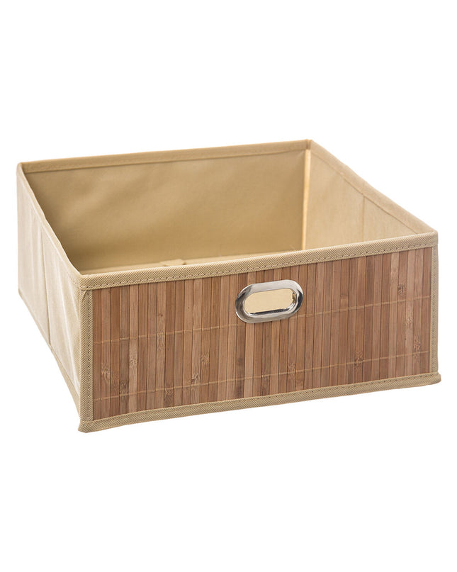5five Simply Smart versatile bathroom storage basket in white, 31x31x13.5 cm, ideal for organizing bathroom essentials