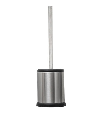 Silver chrome toilet brush from 5five Simply Smart, designed for bathroom use with a sleek, modern appearance.