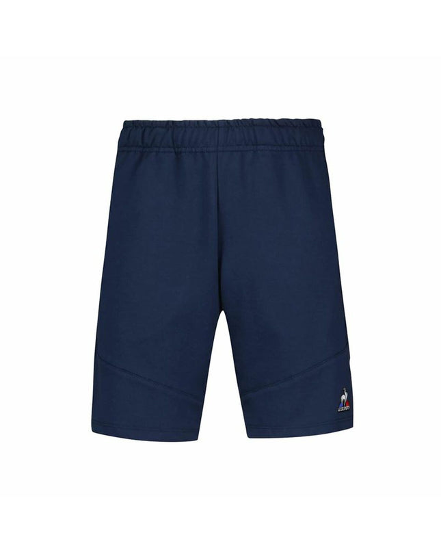 Blue Le coq sportif kids' sports shorts for soccer, designed for outdoor play and athletic activities.