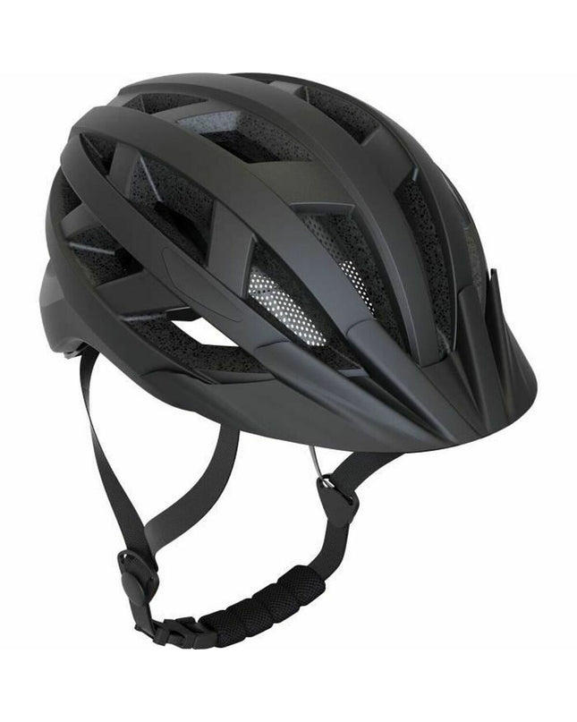 Modelabs Helm Zwart multifunctioneel sport helmet for outdoor cycling, showing the sleek black design and adjustable straps.