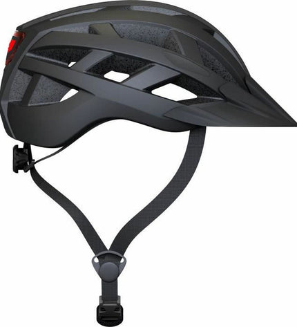 Black Modelabs Helm multifunctional helmet for sport and outdoor cycling, featuring ventilation and adjustable straps.